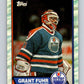 1989-90 Topps #192 Grant Fuhr Oilers NHL Hockey Image 1