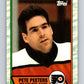 1989-90 Topps #195 Pete Peeters Flyers NHL Hockey Image 1