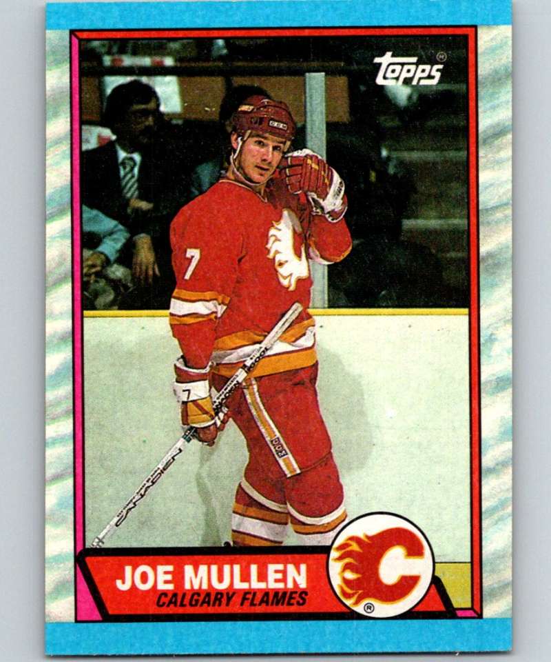 1989-90 Topps #196 Joe Mullen Flames NHL Hockey