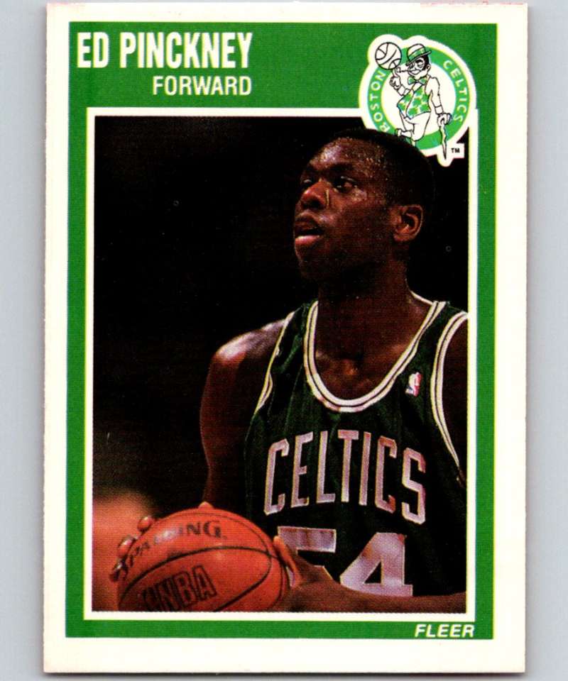 1989-90 Fleer #13 Ed Pinckney Celtics NBA Baseketball