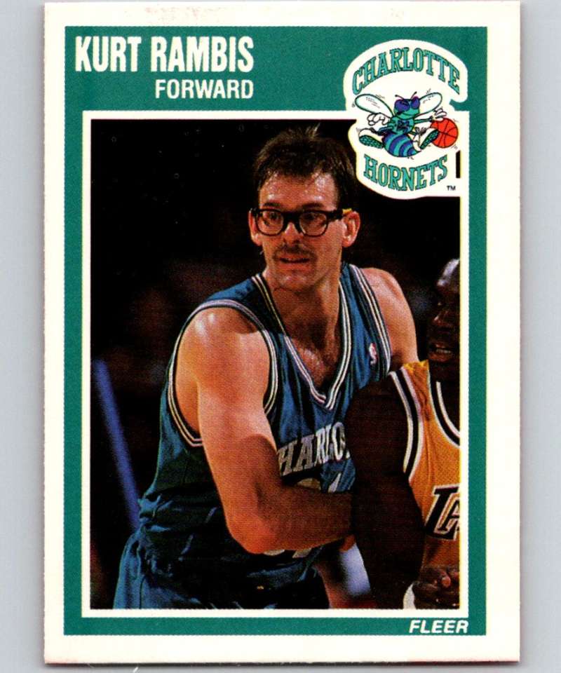 1989-90 Fleer #16 Kurt Rambis Hornets NBA Baseketball Image 1