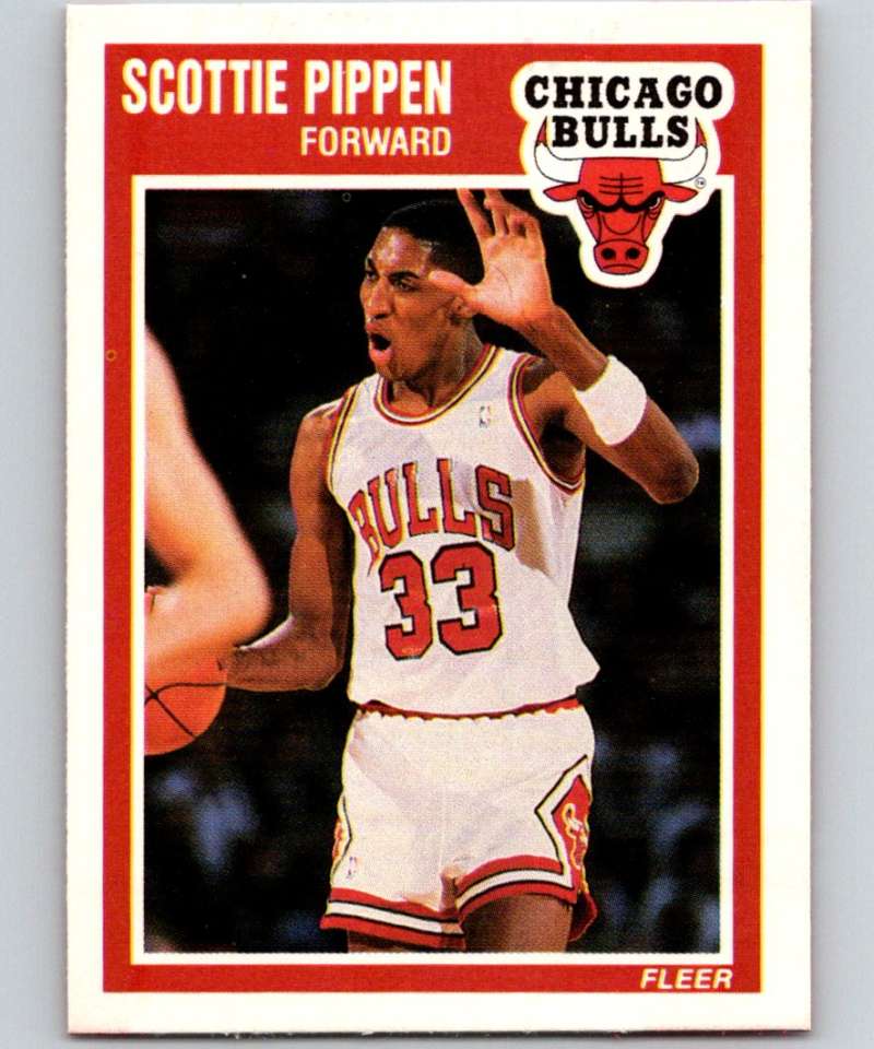 1989-90 Fleer #23 Scottie Pippen Bulls NBA Baseketball