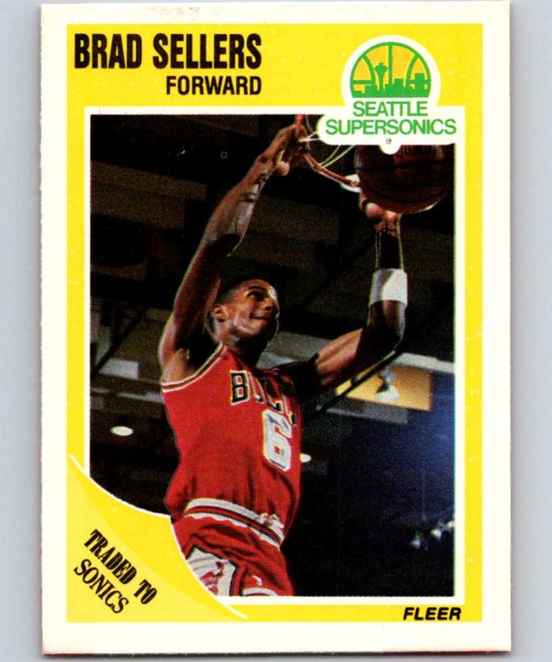 1989-90 Fleer #24 Brad Sellers NBA Baseketball