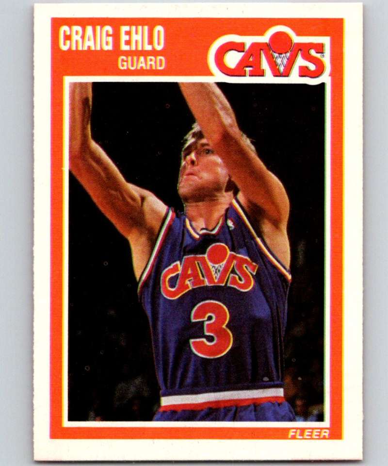 1989-90 Fleer #26 Craig Ehlo RC Rookie Cavaliers NBA Baseketball Image 1