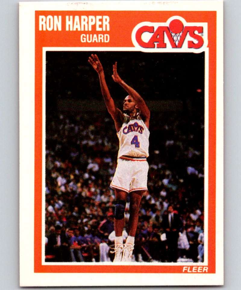 1989-90 Fleer #27 Ron Harper Cavaliers NBA Baseketball Image 1
