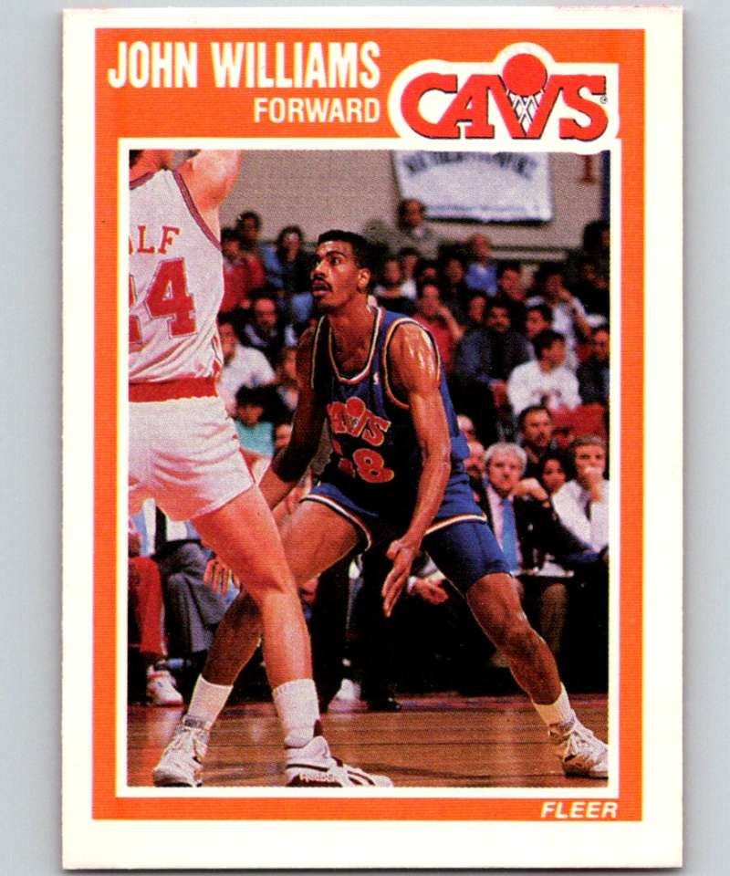 1989-90 Fleer #31 Hot Rod Williams Cavaliers  NBA Baseketball Image 1