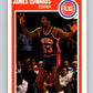 1989-90 Fleer #46 James Edwards Pistons NBA Baseketball Image 1