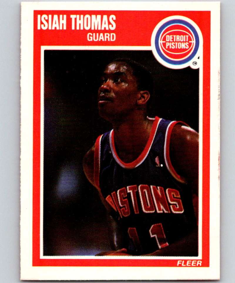 1989-90 Fleer #50 Isiah Thomas Pistons NBA Baseketball