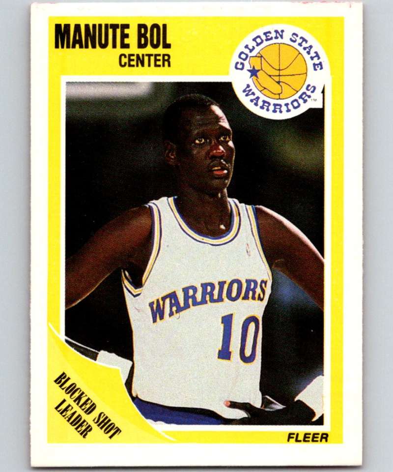 1989-90 Fleer #52 Manute Bol Warriors NBA Baseketball