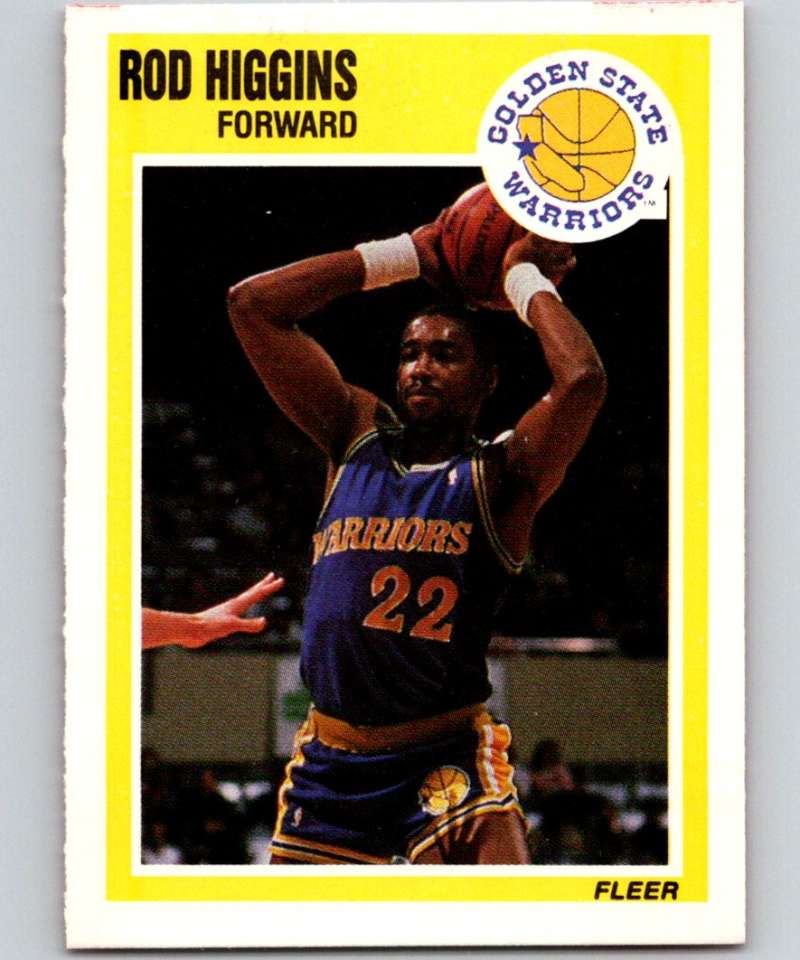 1989-90 Fleer #54 Rod Higgins Warriors NBA Baseketball