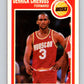 1989-90 Fleer #58 Derrick Chievous Rockets UER NBA Baseketball