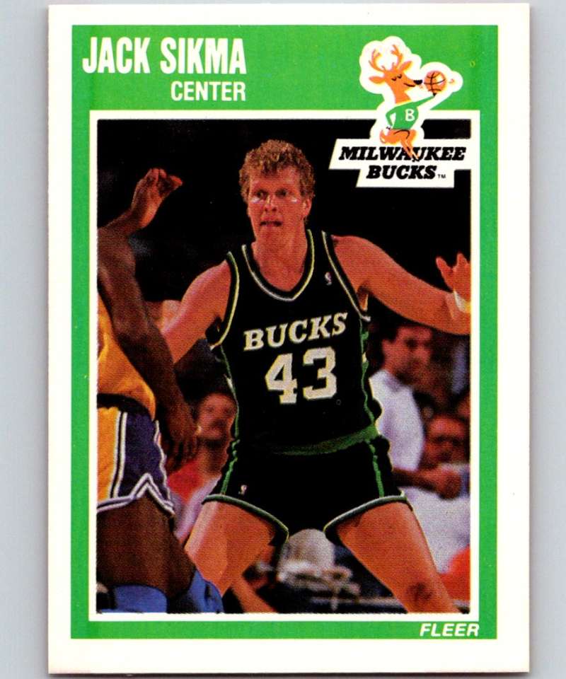 1989-90 Fleer #91 Jack Sikma Bucks NBA Baseketball Image 1