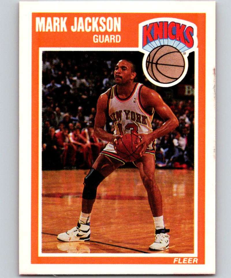 1989-90 Fleer #101 Mark Jackson Knicks NBA Baseketball Image 1