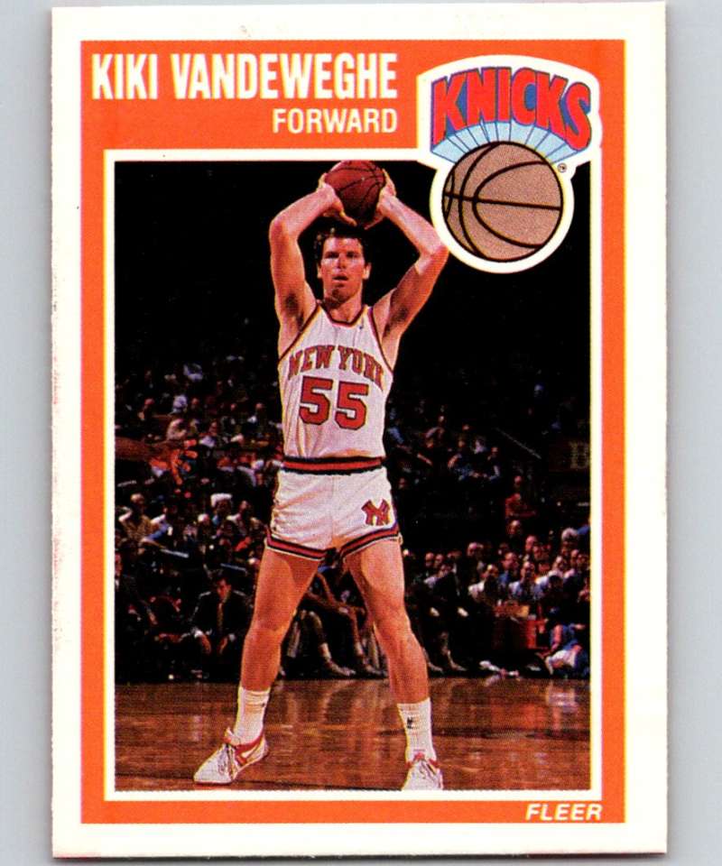 1989-90 Fleer #106 Kiki Vandeweghe Knicks NBA Baseketball Image 1