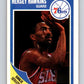 1989-90 Fleer #117 Hersey Hawkins RC Rookie 76ers NBA Baseketball Image 1
