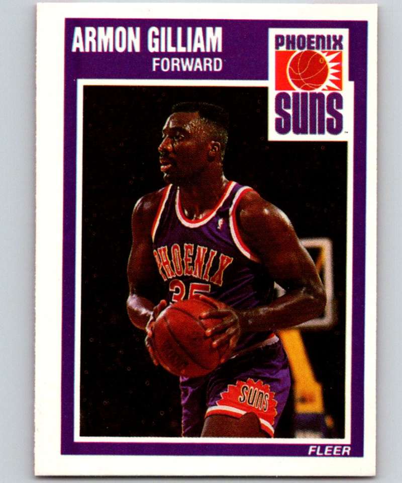 1989-90 Fleer #120 Armon Gilliam Suns NBA Baseketball Image 1