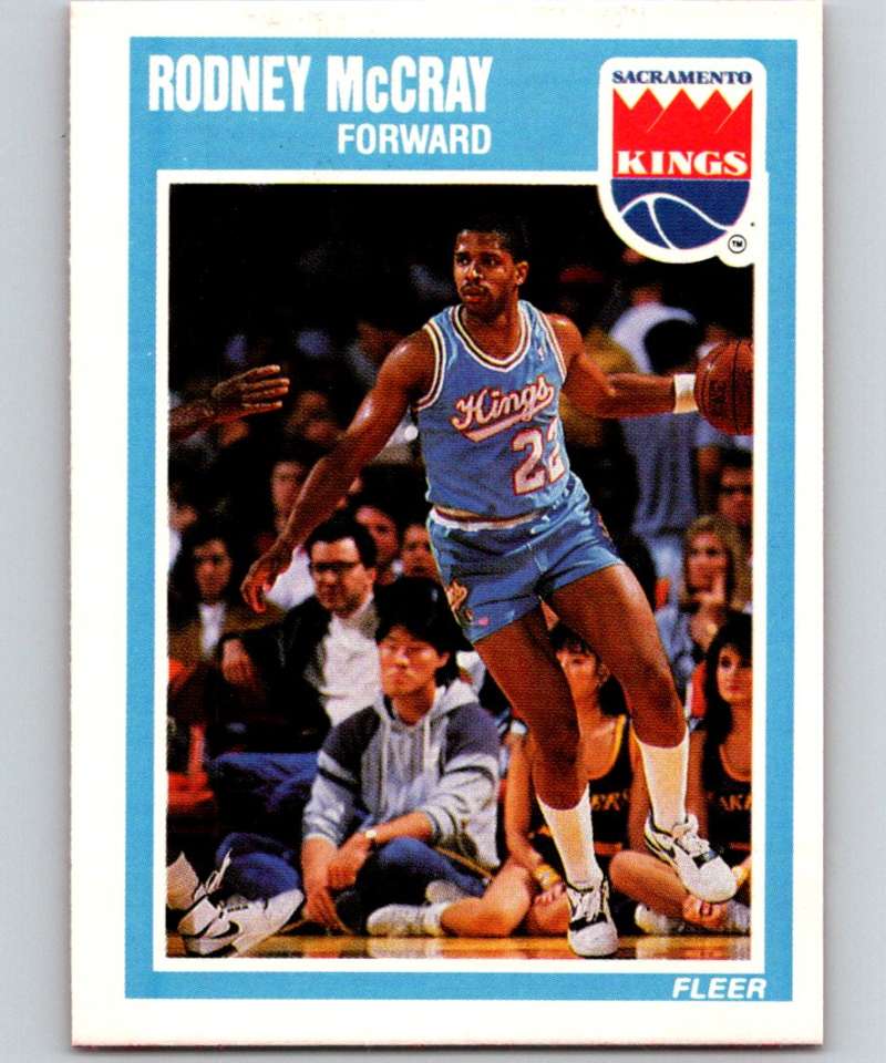 1989-90 Fleer #135 Rodney McCray Sac Kings NBA Baseketball