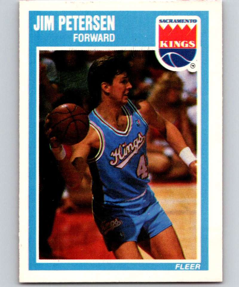 1989-90 Fleer #136 Jim Petersen Sac Kings NBA Baseketball