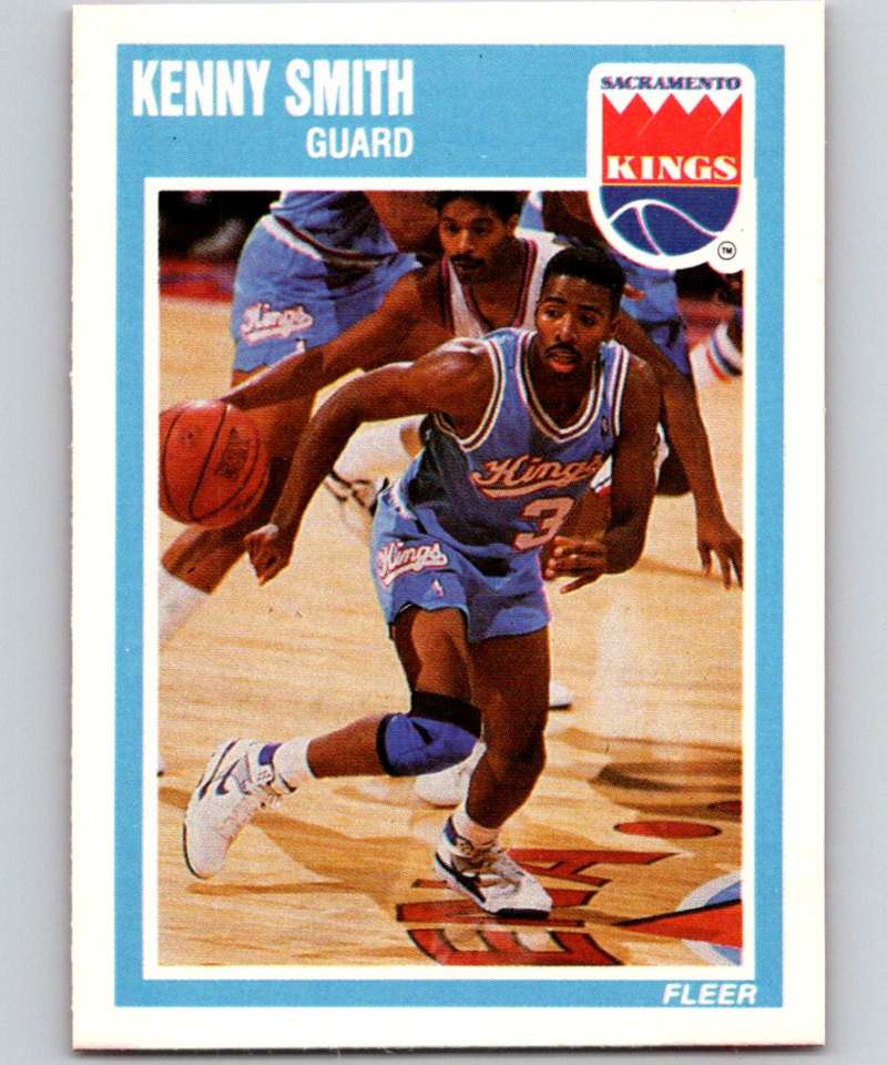 1989-90 Fleer #138 Kenny Smith Sac Kings NBA Baseketball