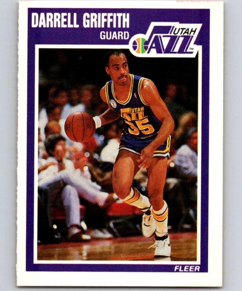 1989-90 Fleer #153 Darrell Griffith Jazz NBA Baseketball