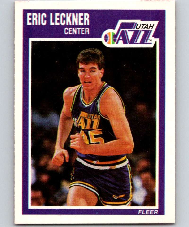 1989-90 Fleer #154 Eric Leckner Jazz NBA Baseketball