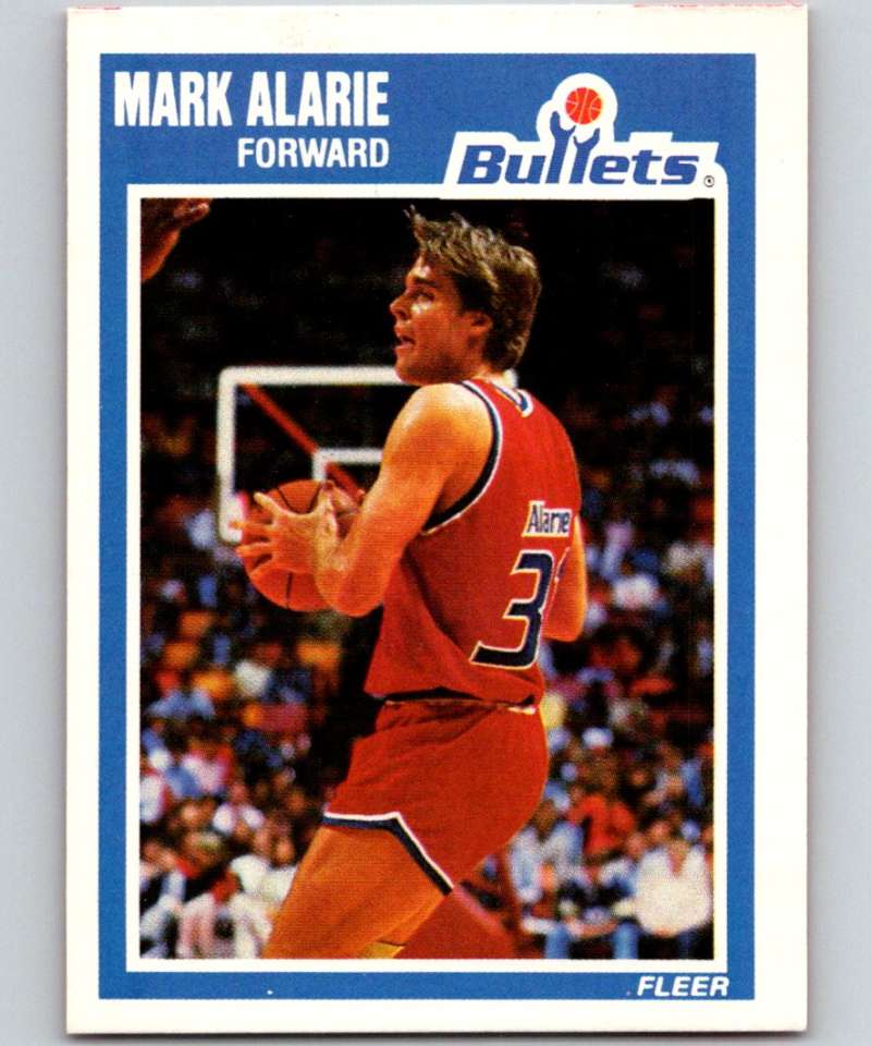 1989-90 Fleer #157 Mark Alarie Bullets NBA Baseketball Image 1