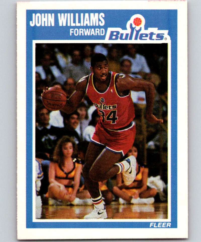1989-90 Fleer #162 John Williams Bullets  NBA Baseketball