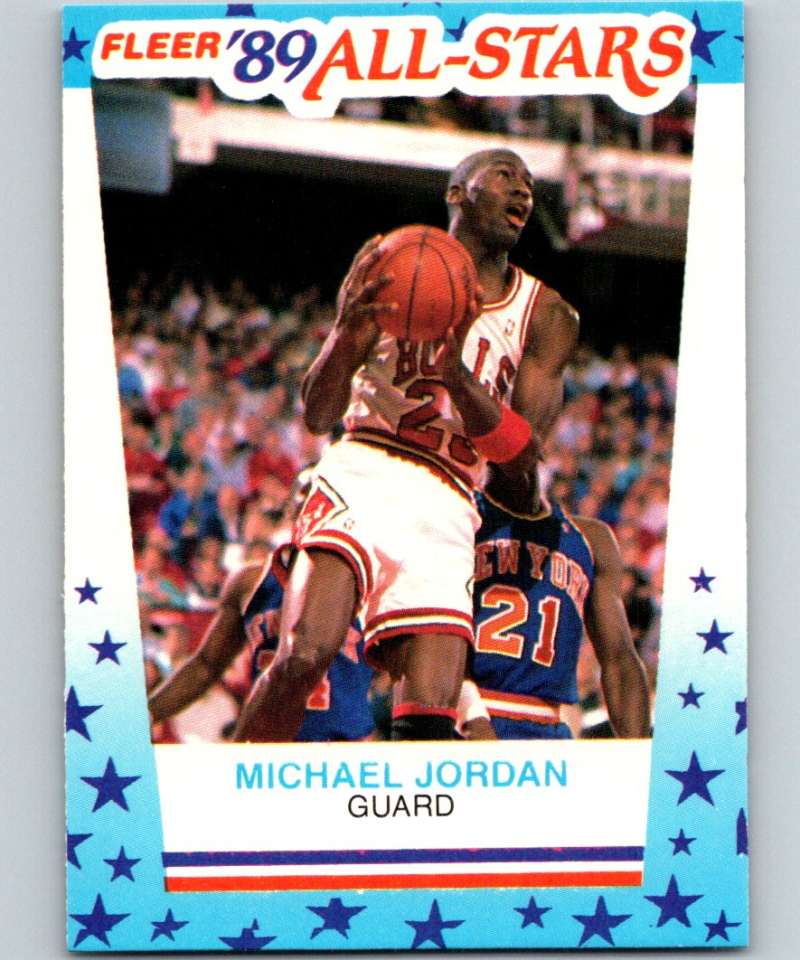 1989-90 Fleer Stickers #3 Michael Jordan Bulls NBA Basketball