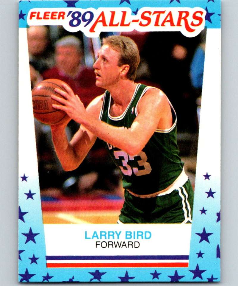 1989-90 Fleer Stickers #10 Larry Bird Celtics NBA Basketball