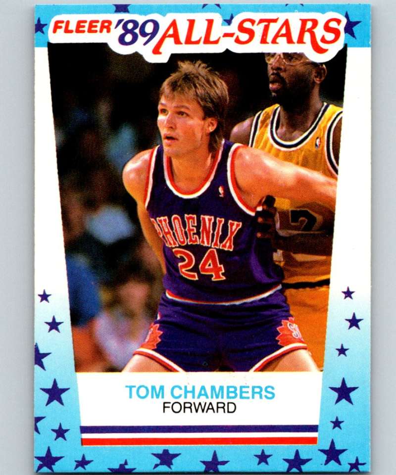1989-90 Fleer Stickers #11 Tom Chambers Suns NBA Basketball Image 1