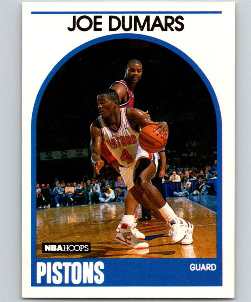 1989-90 Hoops #1 Joe Dumars Pistons NBA Basketball Image 1