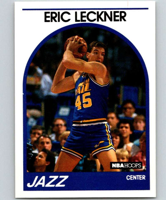 1989-90 Hoops #12 Eric Leckner Jazz NBA Basketball