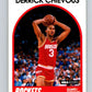 1989-90 Hoops #16 Derrick Chievous RC Rookie Rockets NBA Basketball Image 1