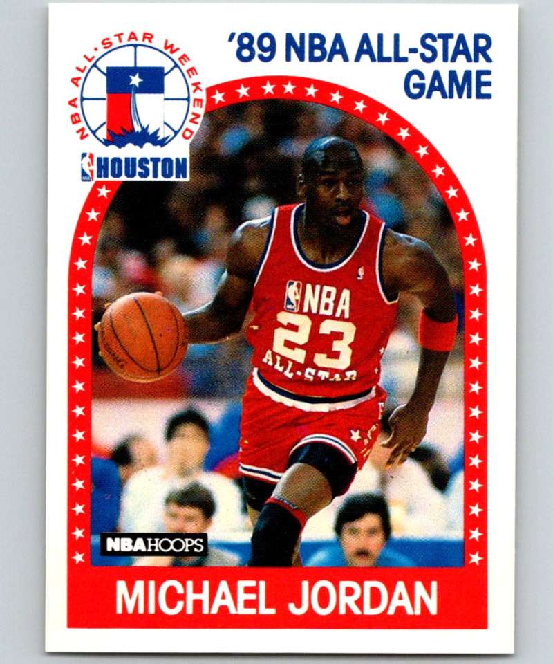 1989-90 Hoops #21 Michael Jordan Bulls AS NBA Basketball
