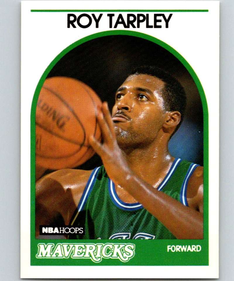 1989-90 Hoops #23 Roy Tarpley Mavericks NBA Basketball Image 1