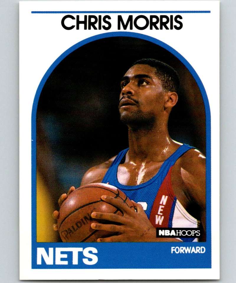 1989-90 Hoops #26 Chris Morris RC Rookie NJ Nets NBA Basketball Image 1