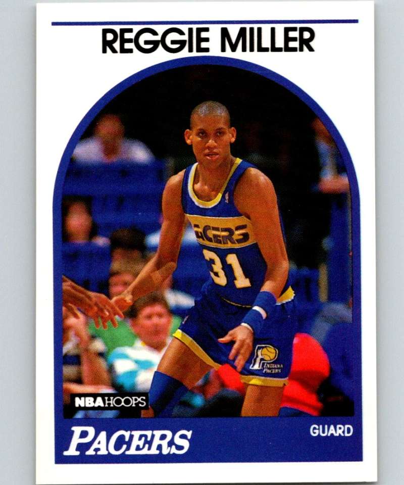 1989-90 Hoops #29 Reggie Miller Pacers NBA Basketball Image 1