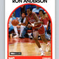 1989-90 Hoops #32 Ron Anderson 76ers NBA Basketball Image 1