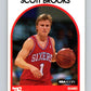 1989-90 Hoops #34 Scott Brooks RC Rookie 76ers NBA Basketball Image 1