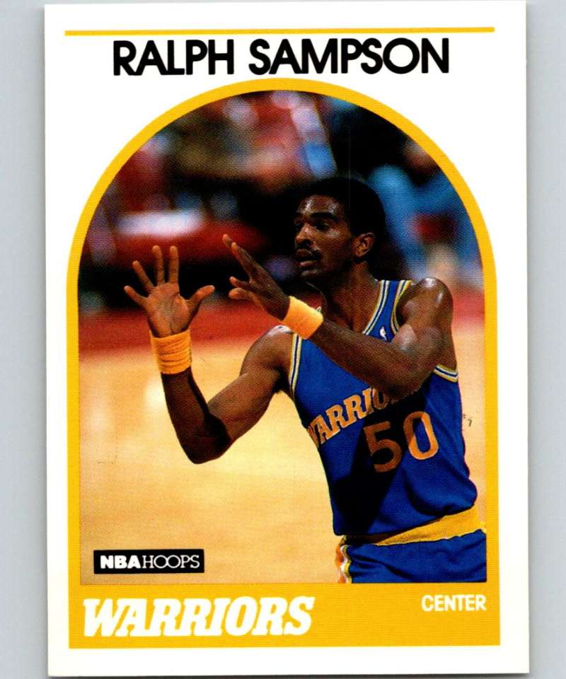 1989-90 Hoops #39 Ralph Sampson Warriors NBA Basketball Image 1