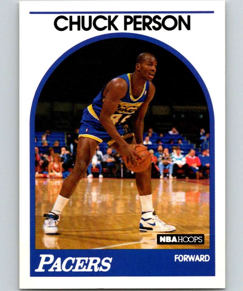 1989-90 Hoops #45 Chuck Person Pacers NBA Basketball Image 1
