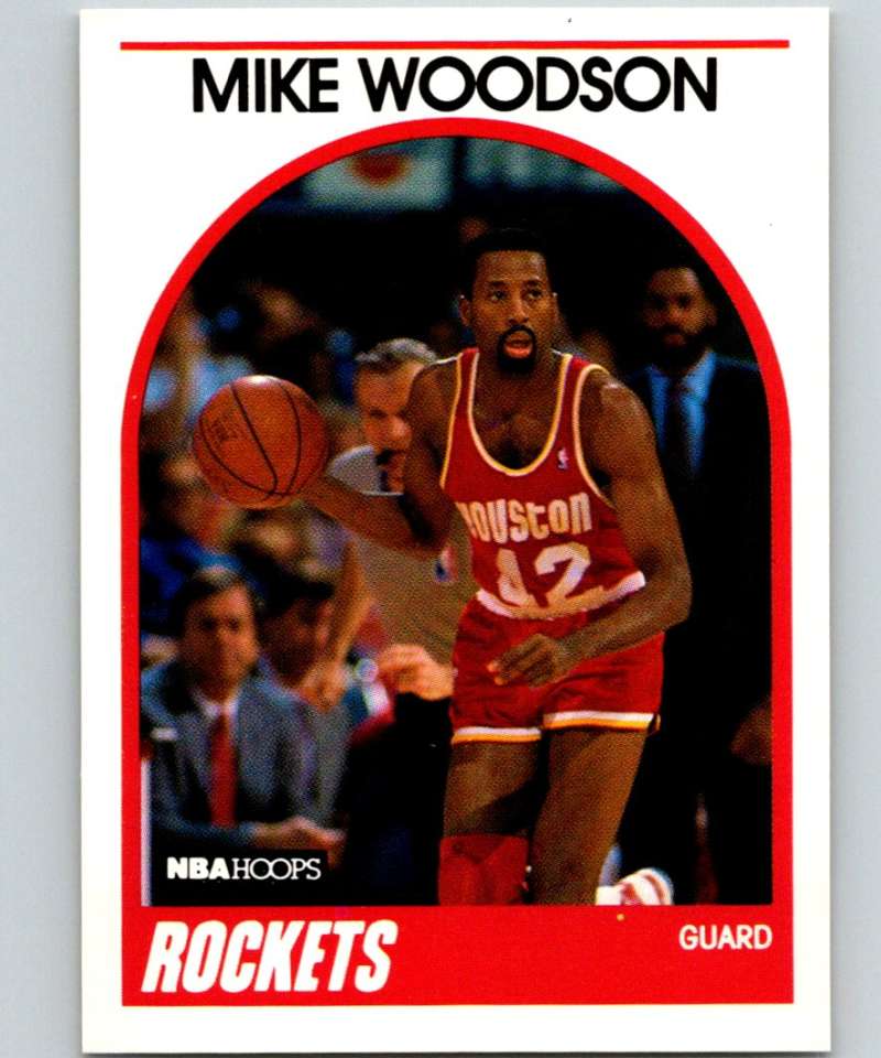 1989-90 Hoops #49 Mike Woodson Rockets NBA Basketball Image 1
