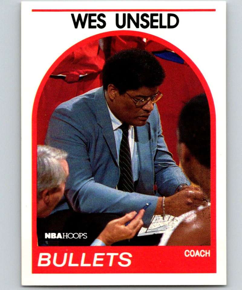 1989-90 Hoops #53 Wes Unseld Bullets CO NBA Basketball Image 1