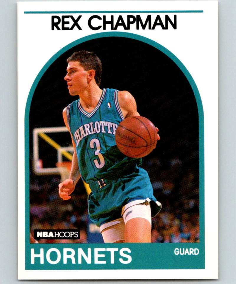1989-90 Hoops #54 Rex Chapman RC Rookie Hornets NBA Basketball
