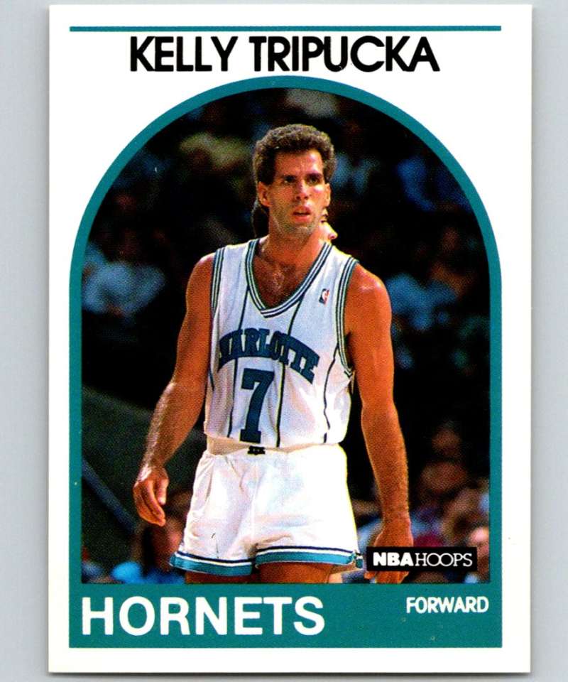 1989-90 Hoops #55 Kelly Tripucka Hornets NBA Basketball Image 1