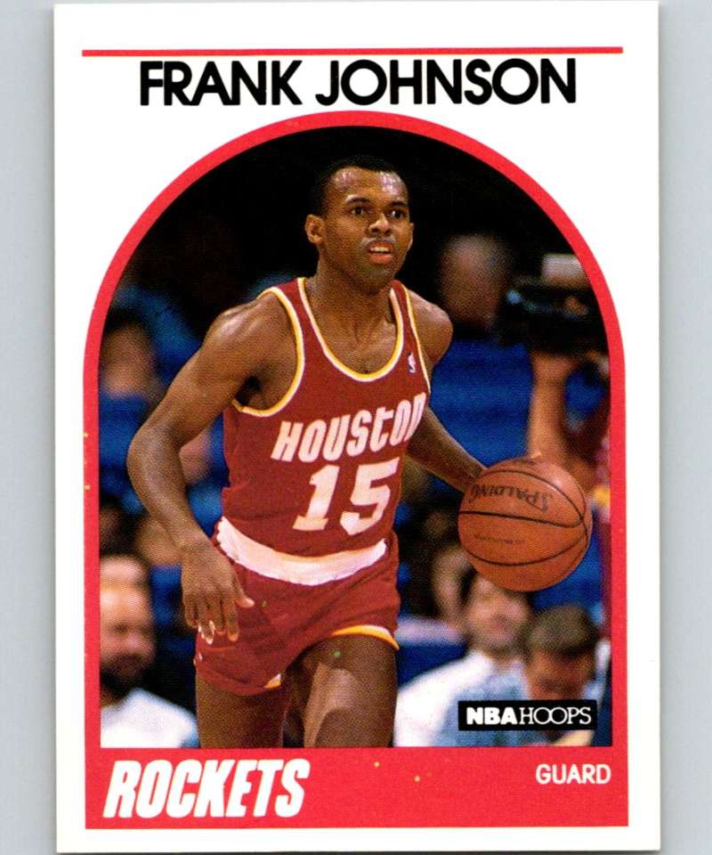 1989-90 Hoops #57 Frank Johnson SP Rockets NBA Basketball Image 1