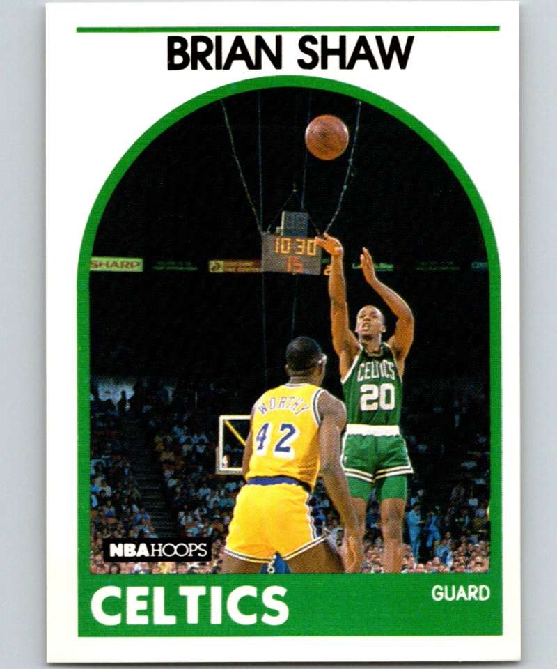 1989-90 Hoops #62 Brian Shaw RC Rookie SP Celtics NBA Basketball