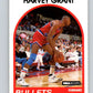 1989-90 Hoops #67 Harvey Grant RC Rookie Bullets NBA Basketball Image 1