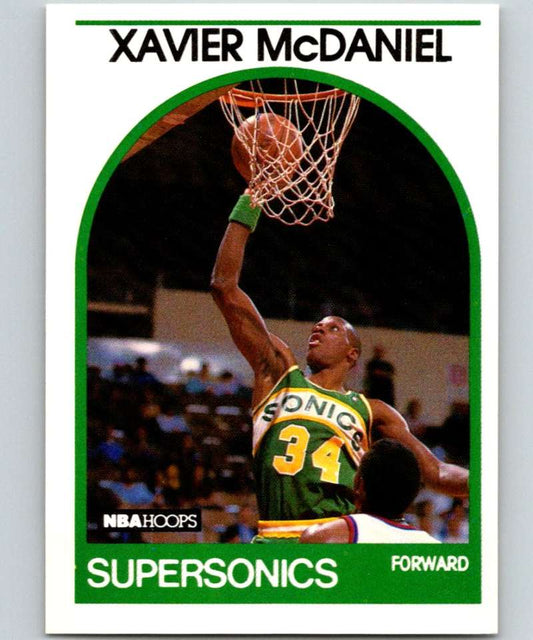 1989-90 Hoops #70 Xavier McDaniel NBA Basketball Image 1