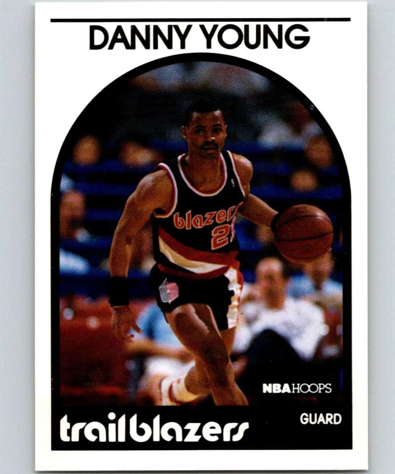 1989-90 Hoops #71 Danny Young Blazers NBA Basketball Image 1